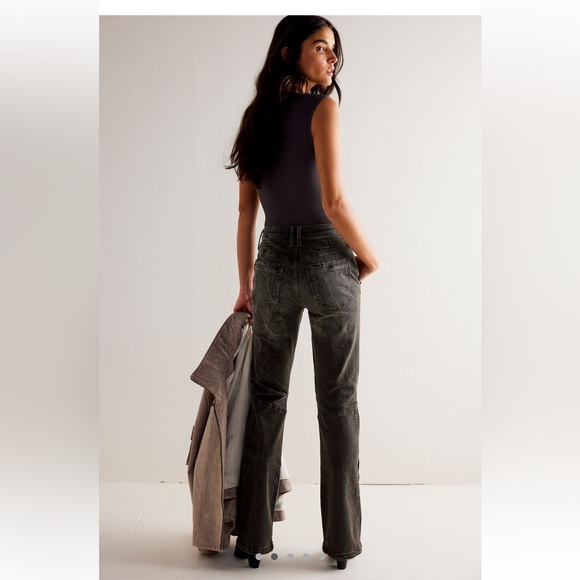 NWOT Free People Vector Moto Flare - Picture 8 of 11